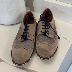 Joseph Abboud Men's Tan Suede Oxford Shoes size 12